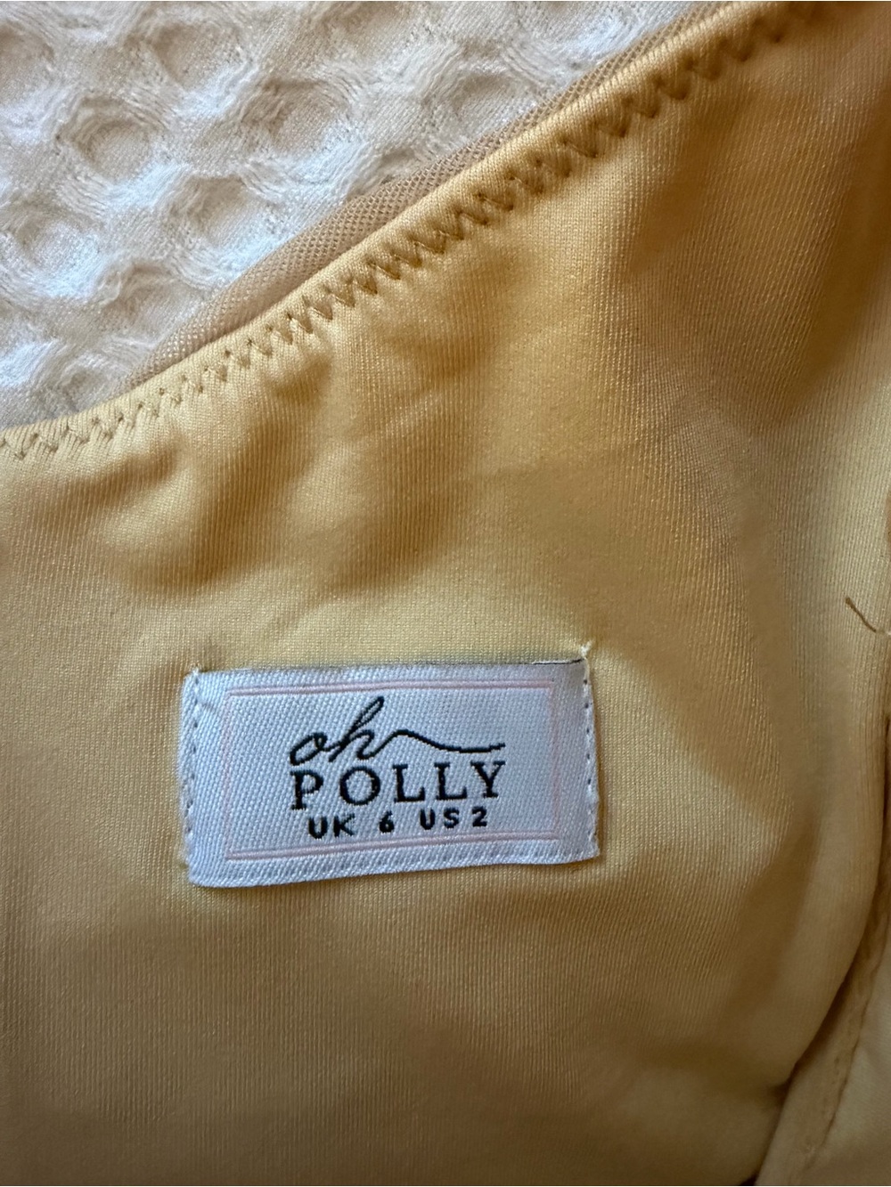 Oh Polly “St Germain” Nude Pearl-Sleeve Bodycon Mini Dress - Picture 2 of 5